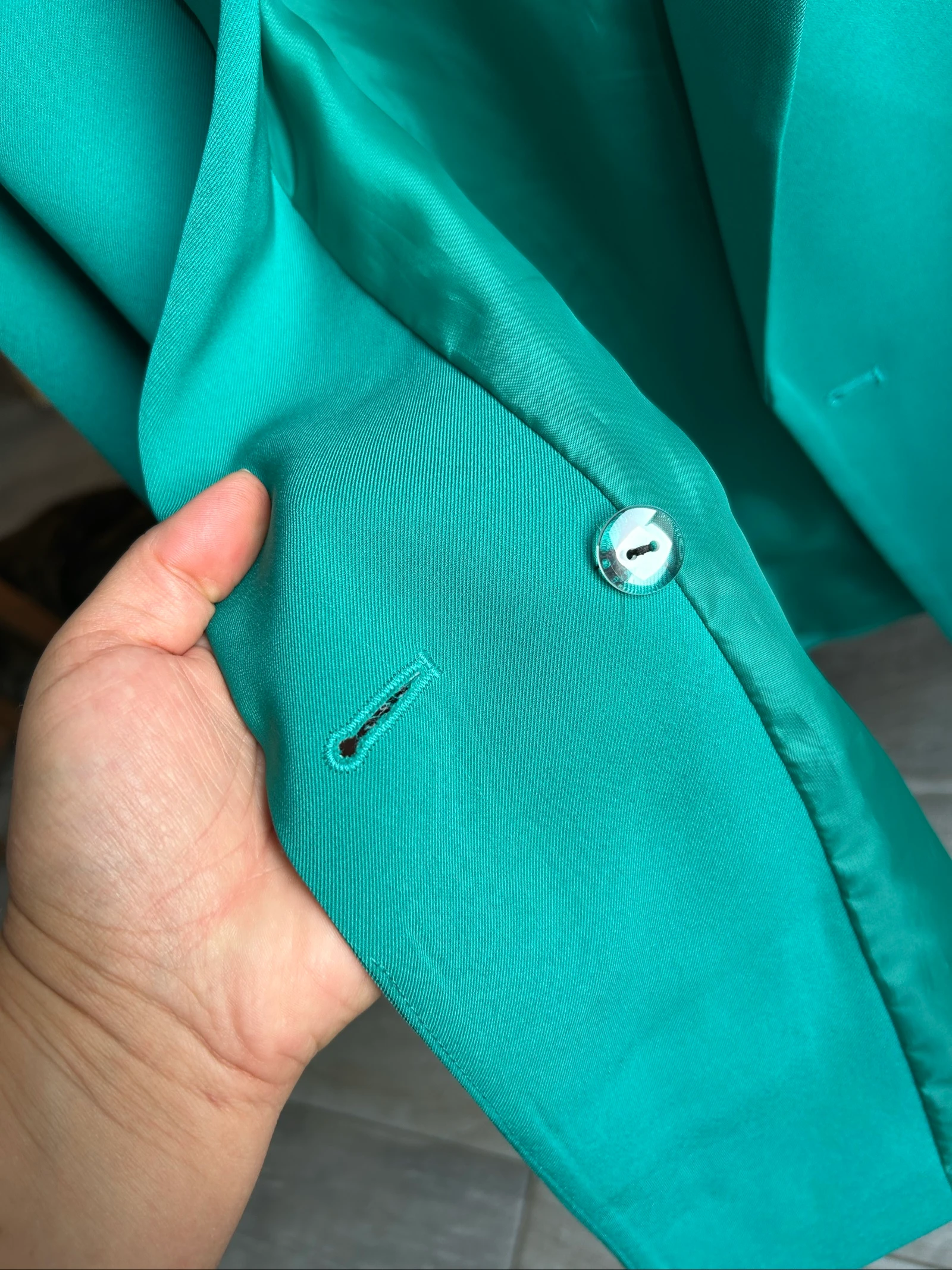 Veste tailleur verde esmeralda – photo 3